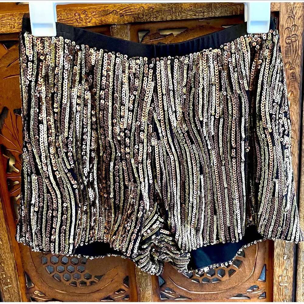 Nasty Gal metallic Sequin Shorts